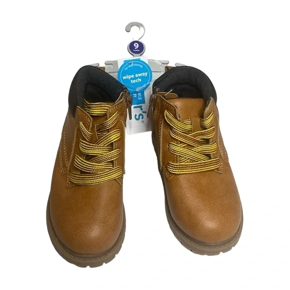 Toddler's Brown Hiking Boot Carters Size 9 - Picture 2 of 5